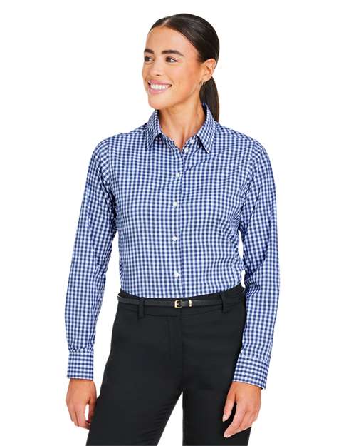 Women's CrownLux Performance® Gingham Dress Shirt