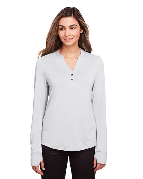 Women's JAQ Stretch Performance V-Neck Snap Pullover
