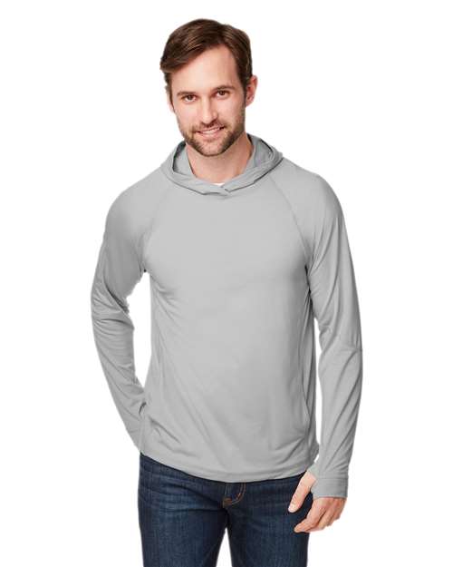 Unisex JAQ Stretch Performance Hooded Long Sleeve T-Shirt