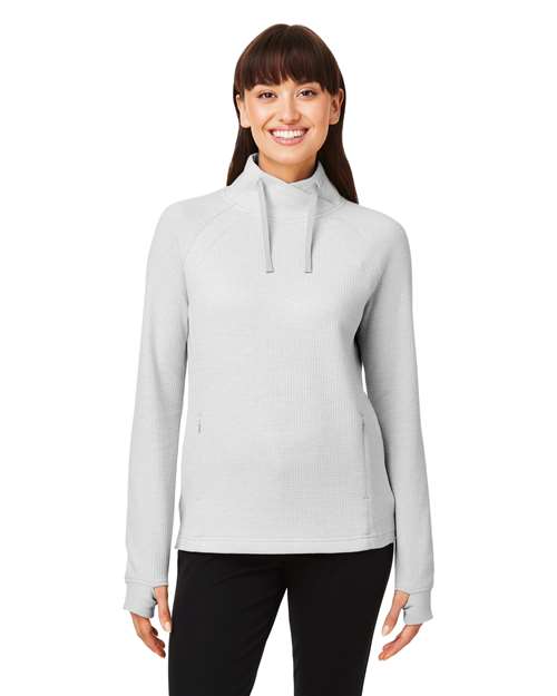 Women's Rhythm Waffle Cross-Neck Pullover