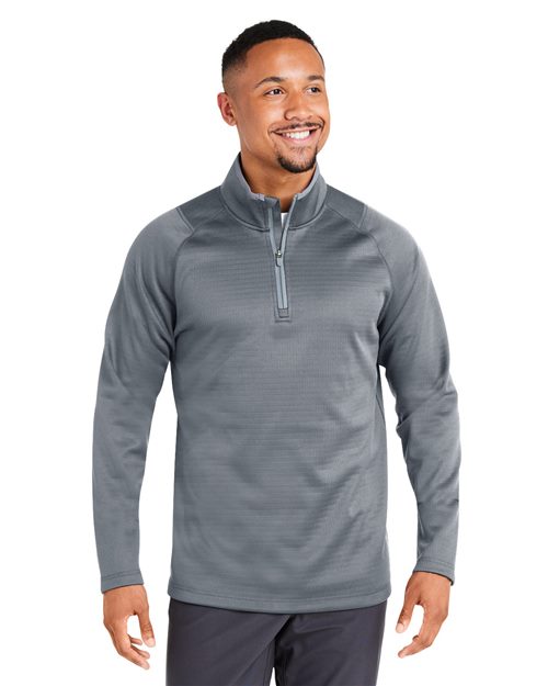 Men's Waffle Fleece Quarter-Zip Pullover