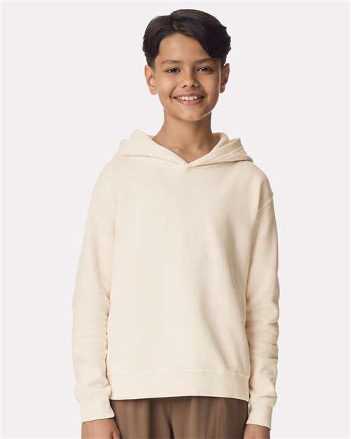 Youth Garment-Dyed Lightweight Fleece Hooded Sweatshirt