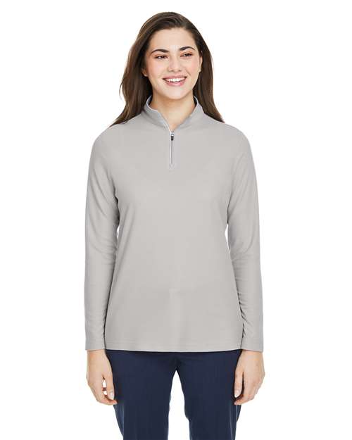Women's Fusion ChromaSoft™ Pique Quarter-Zip Pullover