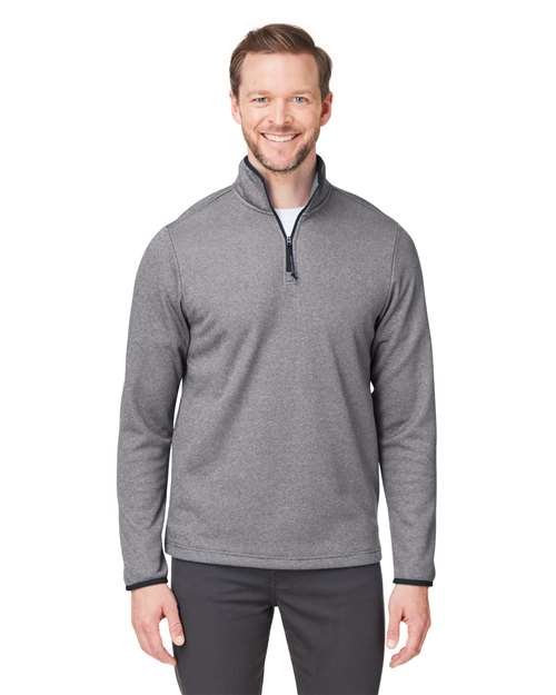 Men's Venture Heathered Stripe Quarter-Zip Pullover