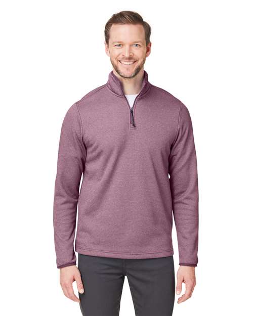 Men's Venture Heathered Stripe Quarter-Zip Pullover