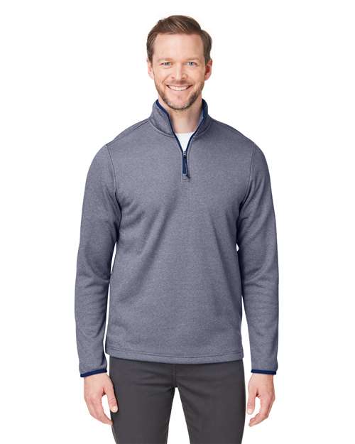 Men's Venture Heathered Stripe Quarter-Zip Pullover