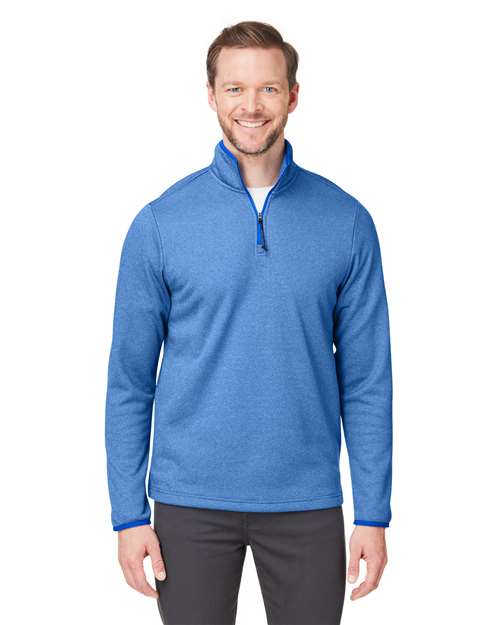 Men's Venture Heathered Stripe Quarter-Zip Pullover