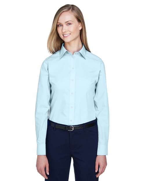 Women's Crown Collection® Broadcloth Woven Dress Shirt