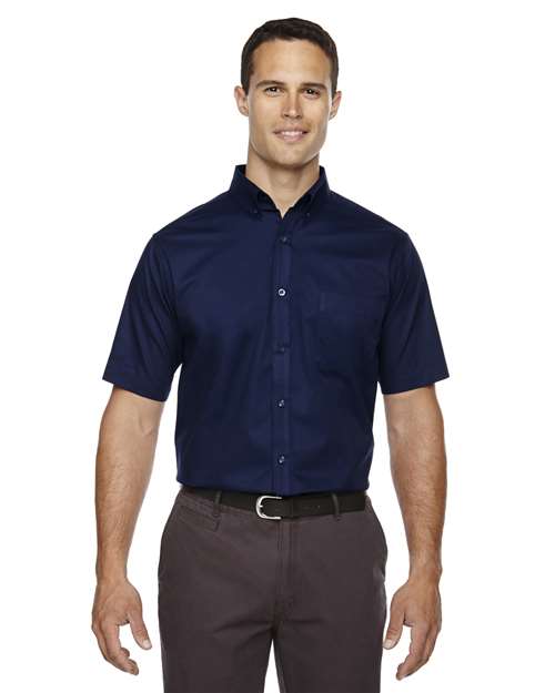 Men's Tall Optimum Short Sleeve Twill Dress Shirt