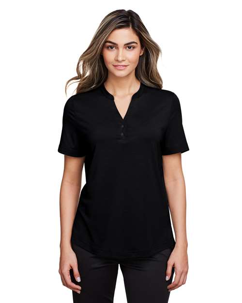 Women's JAQ Snap-Up Stretch Performance Polo