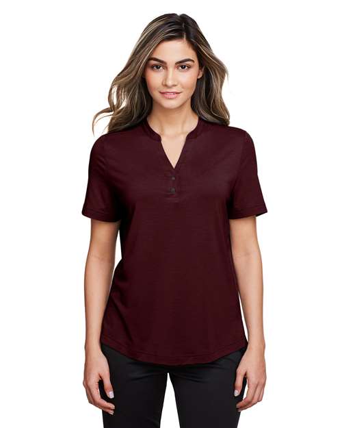 Women's JAQ Snap-Up Stretch Performance Polo