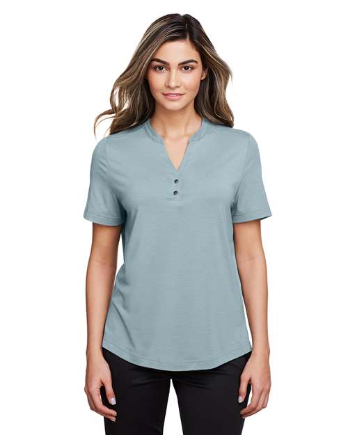 Women's JAQ Snap-Up Stretch Performance Polo