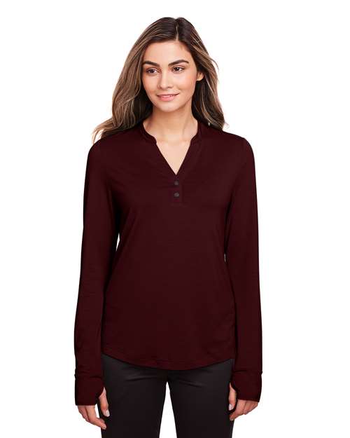 Women's JAQ Stretch Performance V-Neck Snap Pullover
