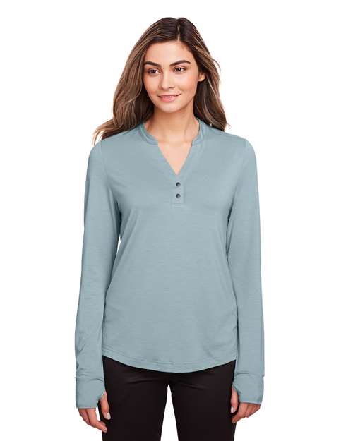 Women's JAQ Stretch Performance V-Neck Snap Pullover
