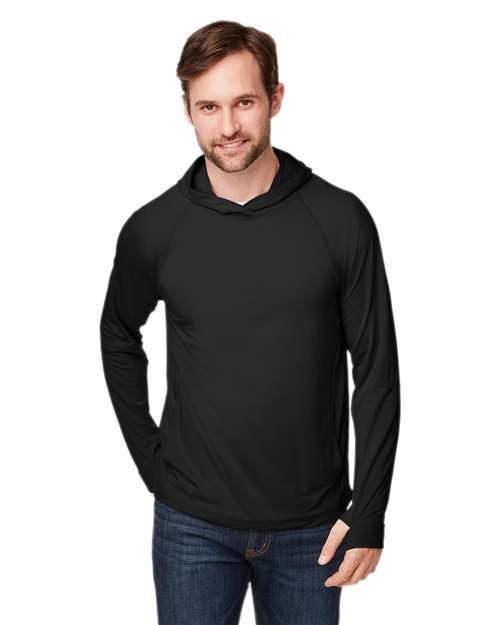 Unisex JAQ Stretch Performance Hooded Long Sleeve T-Shirt
