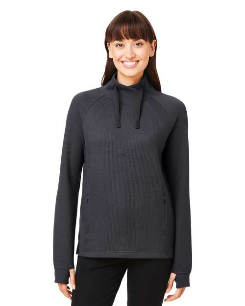 Women's Rhythm Waffle Cross-Neck Pullover
