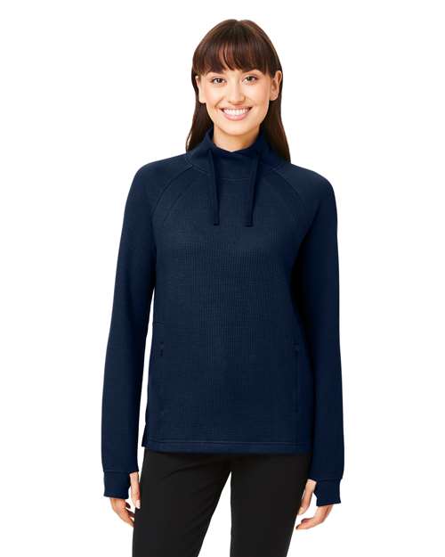 Women's Rhythm Waffle Cross-Neck Pullover