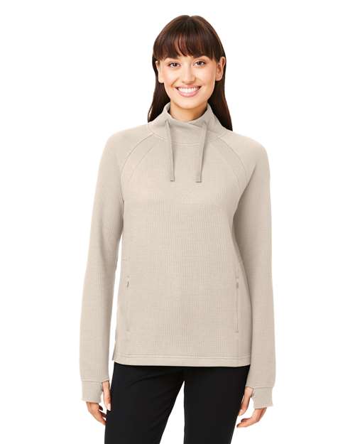 Women's Rhythm Waffle Cross-Neck Pullover