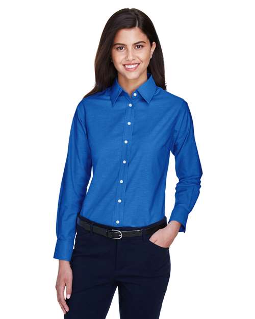 Women's Long Sleeve Oxford Dress Shirt