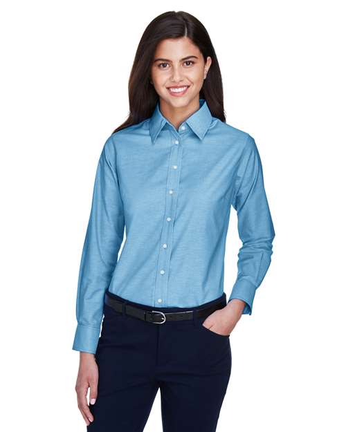 Women's Long Sleeve Oxford Dress Shirt