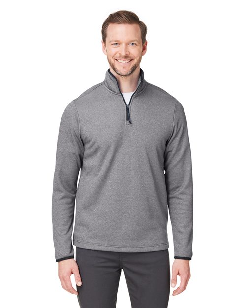 Men's Venture Heathered Stripe Quarter-Zip Pullover