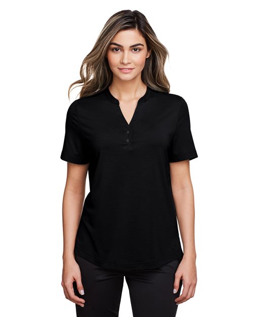 Women's JAQ Snap-Up Stretch Performance Polo