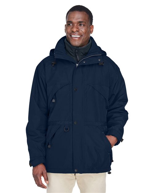 3-in-1 Parka with Dobby Trim