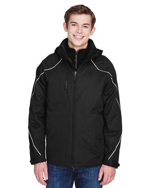 Angle 3-In-1 Jacket with Bonded Fleece Liner