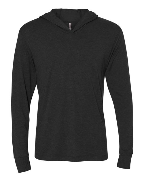 Unisex Triblend Hooded Long Sleeve Pullover T-Shirt